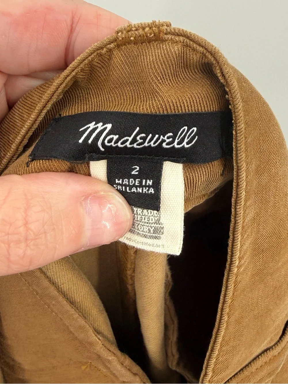 Madewell Women's Brown Harlow‎ Wide Leg Linen Blend Pants Size 2
